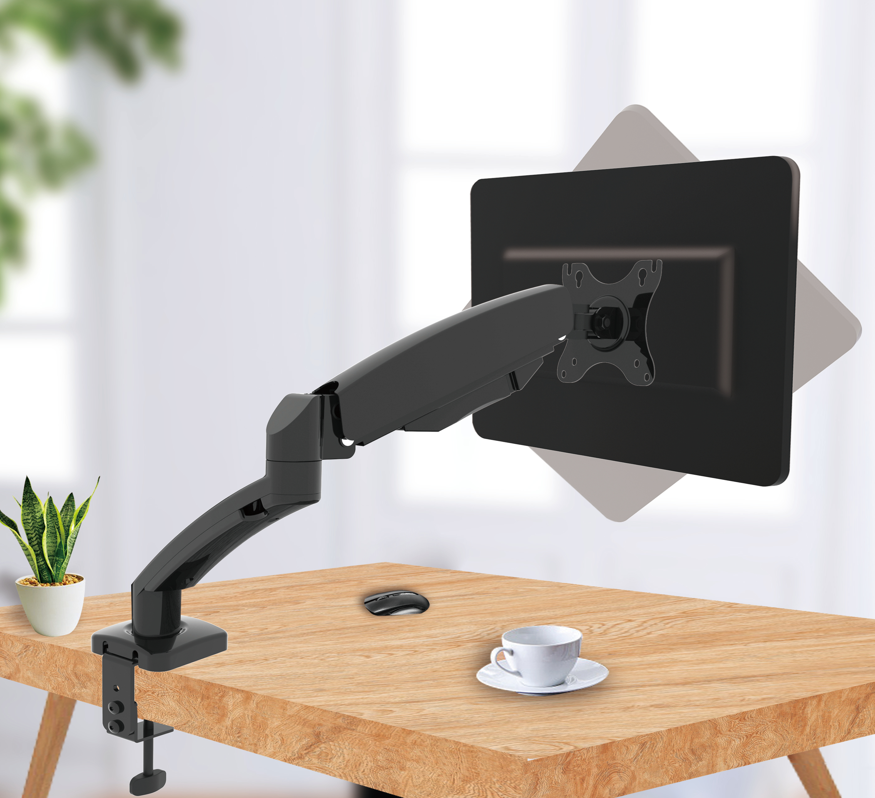 Gas Spring Desktop Monitor Stand
