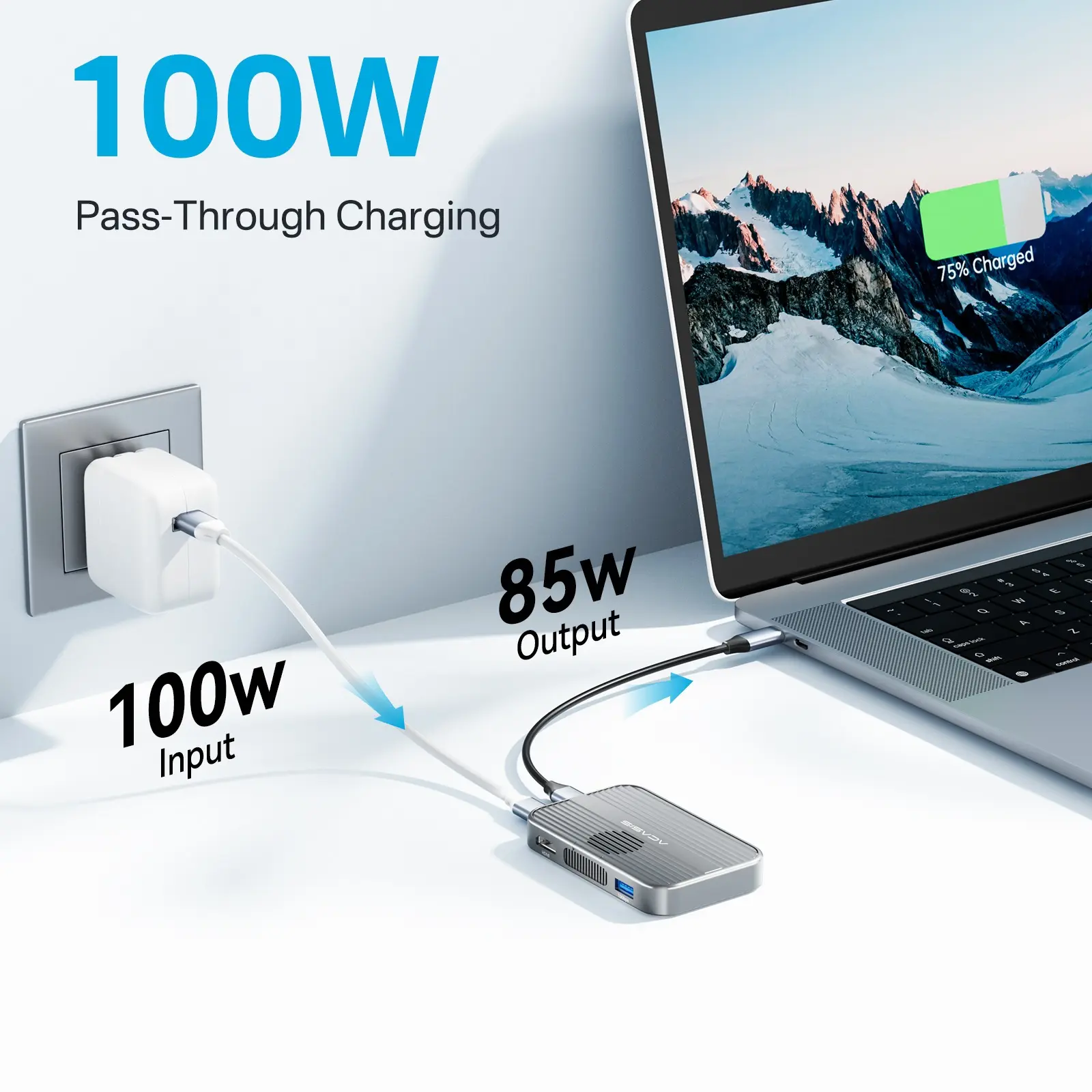 Acasis EC1401 10Gbps Magnetic M.2 NVMe SSD Enclosure & USB C Docking Station