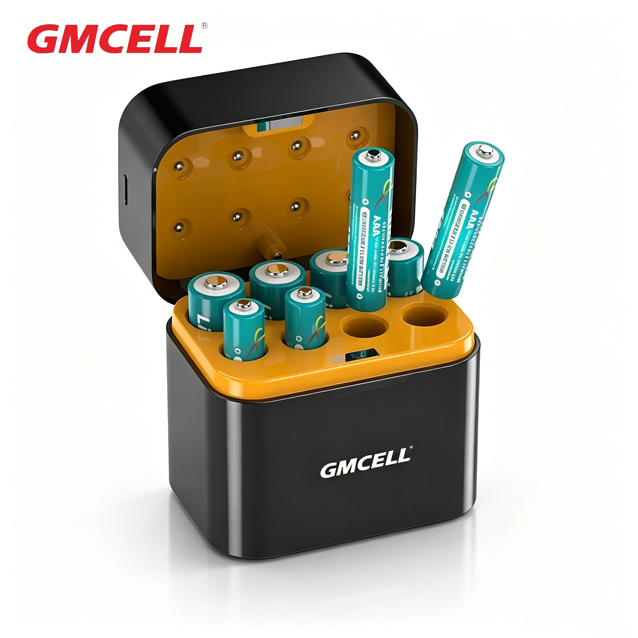 GMCELL AA  Rechargeable Lithium Batteries with Smart Charger 1000 Cycles