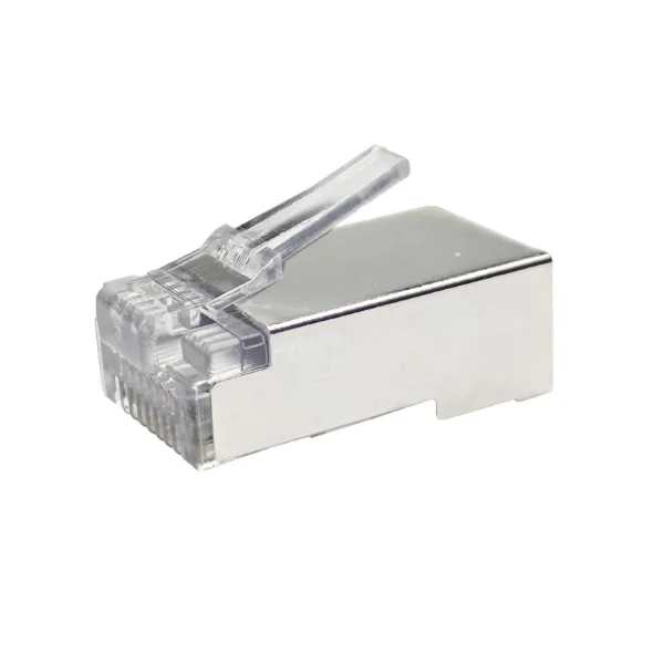 Ethernet STP Cable Shielded 8P8C Modular Plug Network Cat6 RJ45 Pass Through Connector