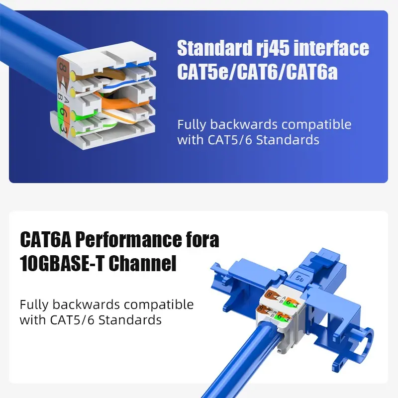 HY Connect HRJ-P88-A RJ45 Male Pass-Through Modular Plug